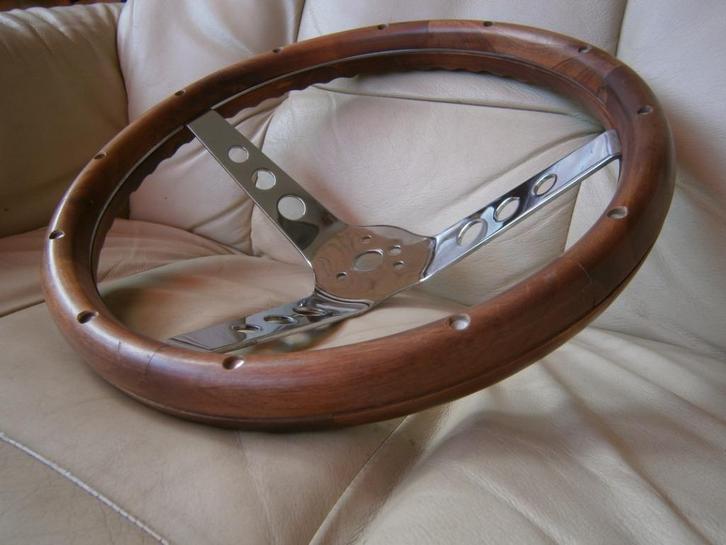 Ford Mustang 1966  Houten stuurwiel nieuw 35 cm dish 9 cm, Auto-onderdelen, Besturing, Ford, Ophalen