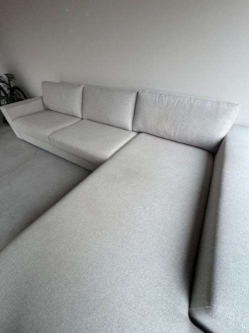 Ruime lichtgrijze hoekzetel – in topstaat!, Huis en Inrichting, Zetels | Zetels en Chaises Longues, Zo goed als nieuw, Stof, Ophalen