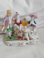 prachtige markies markiezin houding in porselein., Antiek en Kunst, Ophalen of Verzenden