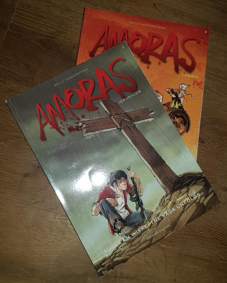 amoras nr 4 lambik, Boeken, Stripverhalen, Gelezen, Meerdere stripboeken, Ophalen of Verzenden