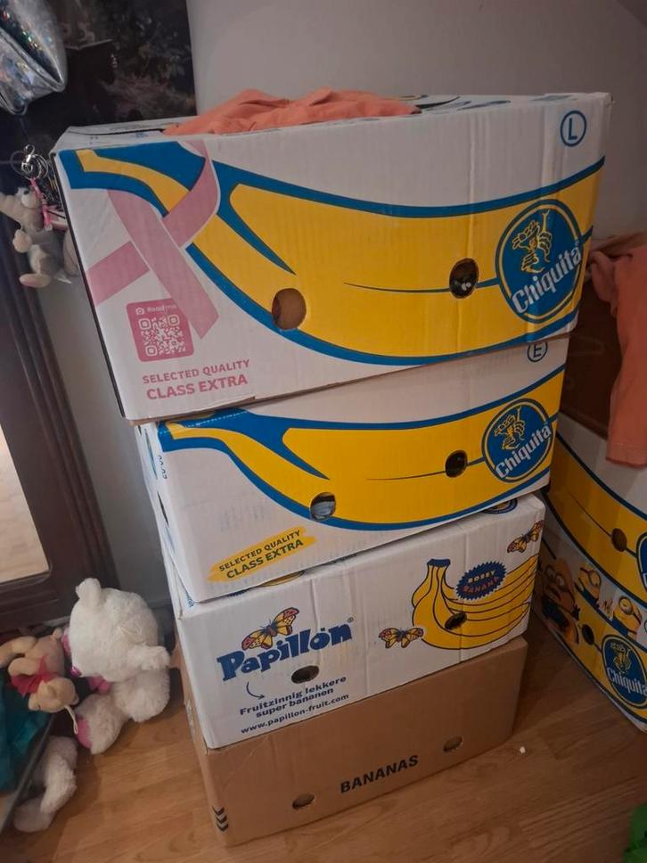 LOT 4 volle bananendozen met merkkleding meisjes maat 128, Kinderen en Baby's, Kinderkleding | Maat 128, Ophalen