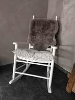 Schommelstoel wit hout, Huis en Inrichting, Stoelen, Ophalen, Wit, Hout