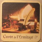 Sous-bock Cuvée de l'ermitage, Collections, Marques de bière, Enlèvement ou Envoi, Sous-bock