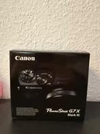 Canon G7X Mark III, Audio, Tv en Foto, Fotocamera's Digitaal, Canon, Compact, Nieuw, Ophalen of Verzenden