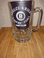 Glazen bierpot gueuze,Geuze kriek cantillon, Ophalen of Verzenden, Gebruikt