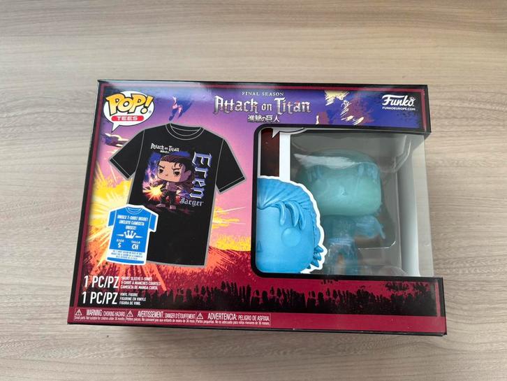 Eren Jeager 1321 Taille S Funko Pop ! L'Attaque des Titans, Collections, Jouets miniatures, Comme neuf, Enlèvement ou Envoi