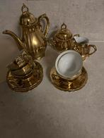 Koffieservies goudkleurig, Ophalen