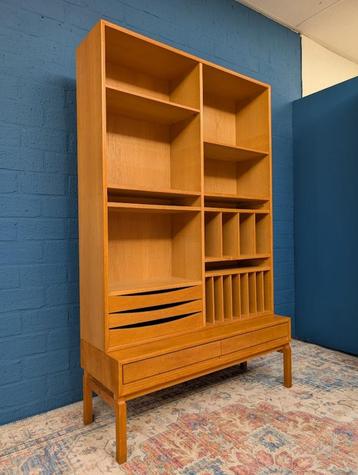 Vintage eiken boekenkast / lpkast, IKEA, jaren 60 beschikbaar voor biedingen