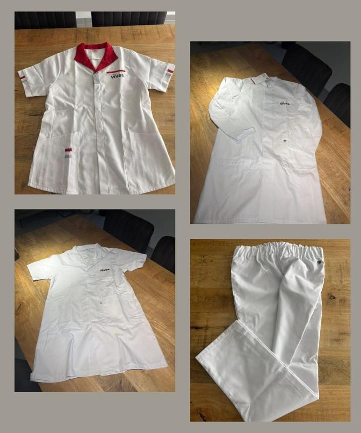 Voedings- en dieetkunde uniform, kooklabo, labojas, …  Vives, Diversen, Schoolbenodigdheden, Nieuw, Ophalen of Verzenden