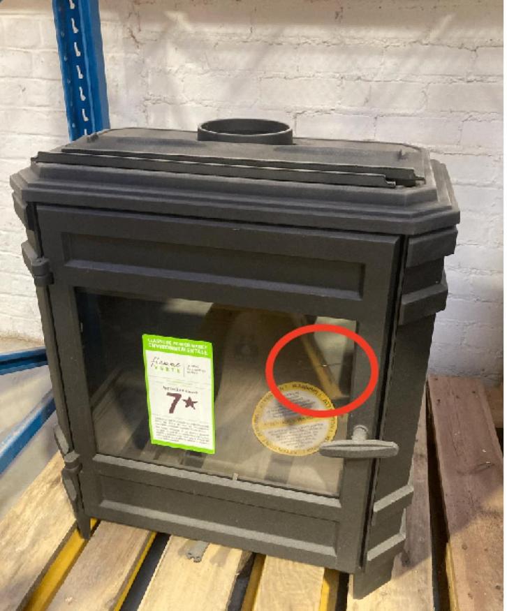 SHOWROOMMODEL Staande kachel SK8kW-V, Maison & Meubles, Poêles, Poêle à bois, Enlèvement