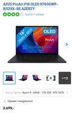 Asus pro art 16, Computers en Software, Ophalen, 32 GB, ASUS, Zo goed als nieuw