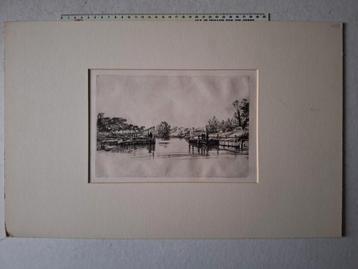 Ets van Sir Francis Haden "Egham Lock" beschikbaar voor biedingen