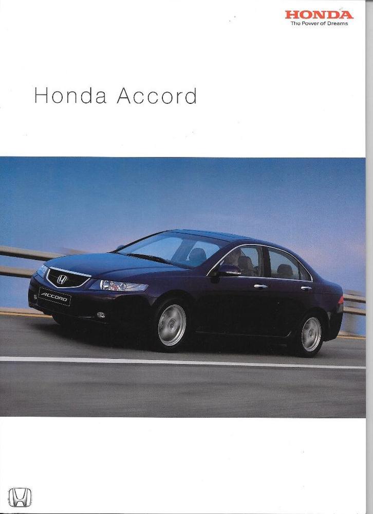 HONDA ACCORD 2004, Boeken, Auto's | Folders en Tijdschriften, Zo goed als nieuw, Honda, Ophalen of Verzenden