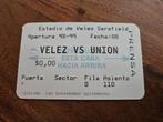 ⚽ Ticket Velez Sarsfield - Union 1998-1999 ⚽, Verzamelen, Sportartikelen en Voetbal, Ophalen of Verzenden, Zo goed als nieuw