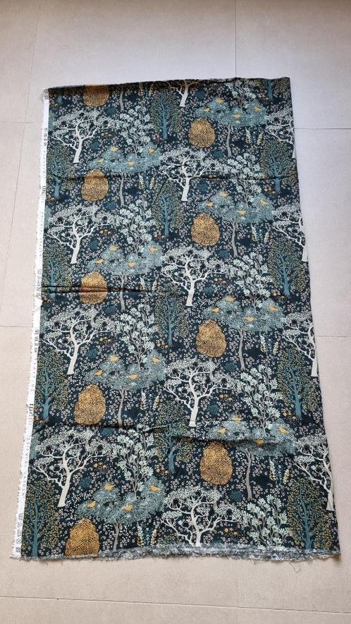 Viscose Rayon See you at six Oriental Garden, Hobby en Vrije tijd, Stoffen en Lappen, Nieuw, 120 cm of meer, 30 tot 200 cm, Groen