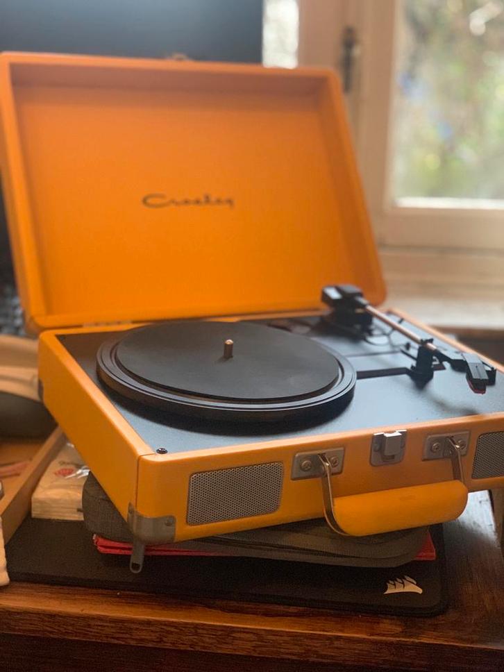Platine Vinyle Crosley Cruiser Jaune, Audio, Tv en Foto, Platenspelers, Zo goed als nieuw, Platenspeler, Overige merken, Ophalen