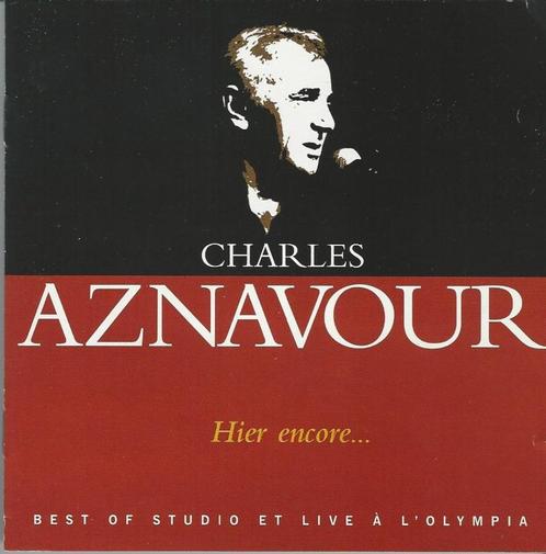Charles Aznavour ‎– Hier Encore…Best Of Studio Et Live =5,99, Cd's en Dvd's, Cd's | Franstalig, Zo goed als nieuw, Verzenden