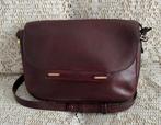 DELVAUX bordeauxrode leren schoudertas, Ophalen of Verzenden, Leer