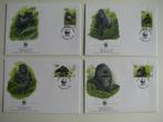 Buzin Gorilles (4) premier jour Congo-neufs, Timbres & Monnaies, Timbres | Europe | Belgique, Envoi