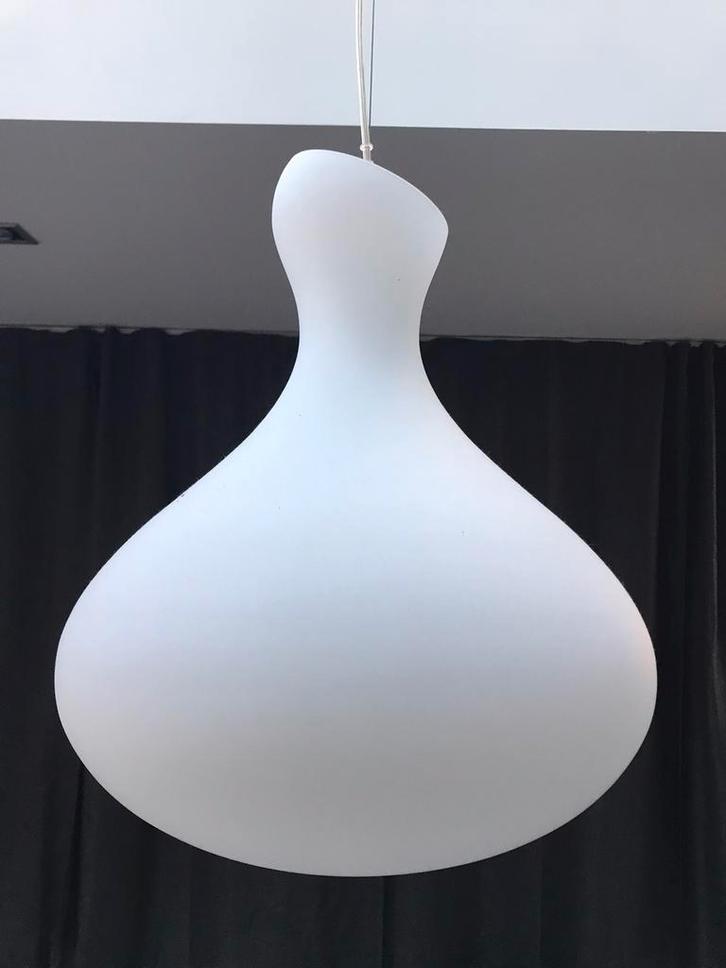 2x Italiaanse design hanglamp Murano Due ‘zia Clara  S,, Huis en Inrichting, Lampen | Hanglampen, Zo goed als nieuw, Glas, Ophalen
