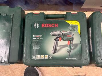 Boormachine Bosch PSB 750 RCE + borenset beschikbaar voor biedingen