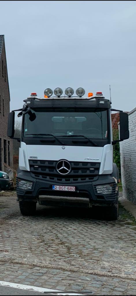 Mercedes Arocs 3343 containersysteem, Auto's, Mercedes-Benz, Particulier, Overige modellen, ABS, Adaptive Cruise Control, Airbags