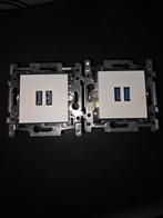 2xnieuw ongebruikt niko dubbele usb lader + witte afdekplaat, Ophalen, Nieuw, Stopcontact