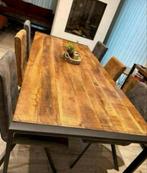 Eettafel van mangohout, Huis en Inrichting, Ophalen, Zo goed als nieuw