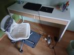 Bureau en stoel, Huis en Inrichting, Bureaus, Ophalen, In hoogte verstelbaar, Zo goed als nieuw, Bureau