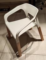 6 designstoelen wit/grenen, Huis en Inrichting, Stoelen, Gebruikt, Wit, Design, Vijf, Zes of meer stoelen