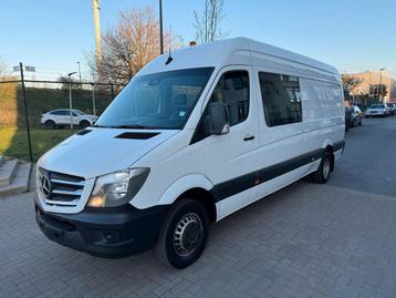 MERCEDES SPRINTER 516CDI DOUBLE CABINE L4 2018 224000KM EUR6, Achat, Euro 6, Boîte manuelle, 22 cm³