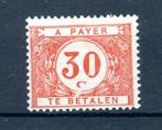 (B) TX35 MH 1922 - Dik gekleurd cijfer op witte achtergrond, Postzegels en Munten, Ophalen of Verzenden, Postfris, Spoor van plakker