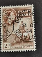 Gold Coast 1952-54 - trommelaar - drummer - muziek, Postzegels en Munten, Ophalen of Verzenden, Gestempeld