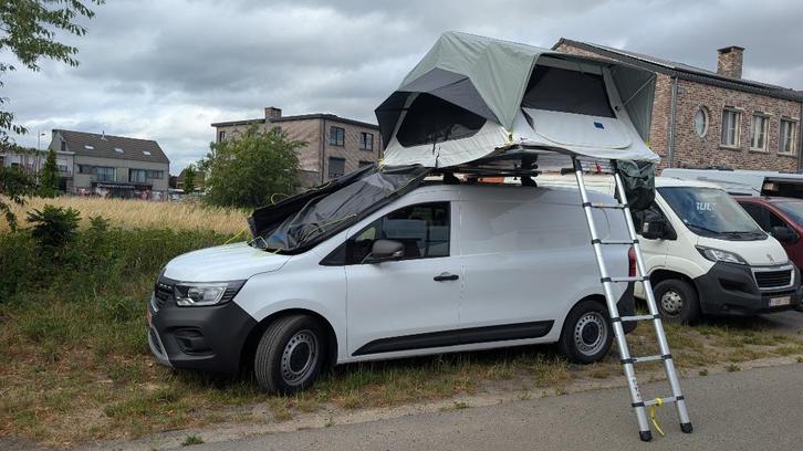 daktent (op aanhangwagen) -  te huur, Caravans en Kamperen, Tenten, tot en met 2, Zo goed als nieuw, Ophalen of Verzenden
