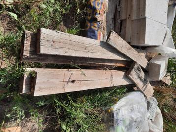Houten Balken + Pallets, Gratis, Enlèvement, Poutres