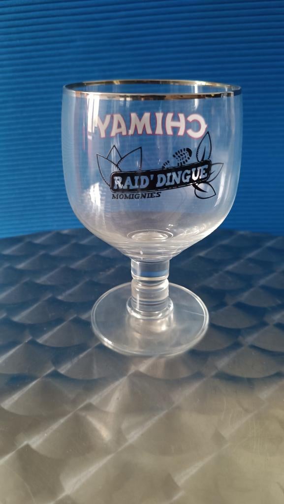 Verre Chimay 33cl raid dingue Momignies, Enlèvement ou Envoi, Comme neuf