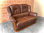Leder salon / retro / vintage / als nieuw, Huis en Inrichting, Zetels | Zetels, Ophalen, Gebruikt, Leer
