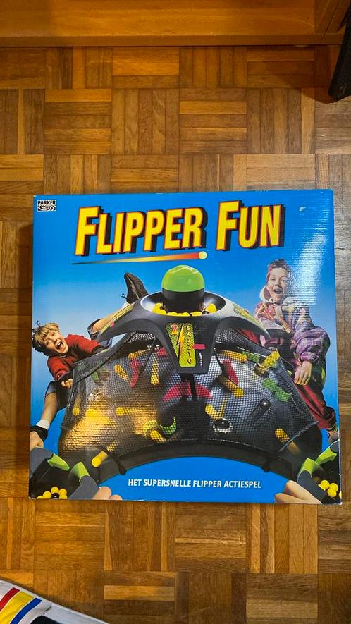Flipper Fun van Parker ( flipper spel), Hobby en Vrije tijd, Gezelschapsspellen | Bordspellen, Zo goed als nieuw, Drie of vier spelers