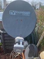 Satellietschotel + decoder, Audio, Tv en Foto, Gebruikt, Ophalen of Verzenden
