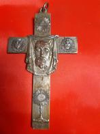 Pendentif visage Christ sur voile Ste Véronique - plaqué agt, Antiquités & Art, Antiquités | Objets religieux, Enlèvement ou Envoi
