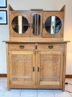 Ensemble de deux meubles bas des années '30, en chêne, Avec tiroir(s), Art deco, Moins de 100 cm, 100 à 150 cm