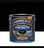 Peinture pour métal hammerite martelé ou sans, couleur noir, Bricolage & Construction, Peinture, Vernis & Laque, Enlèvement ou Envoi