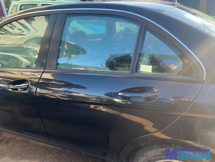 MERCEDES C KLASSE W204 ZWART 197 links achter deur 2007-2011, Auto-onderdelen, Carrosserie, Deur, Mercedes-Benz, Gebruikt, Ophalen of Verzenden