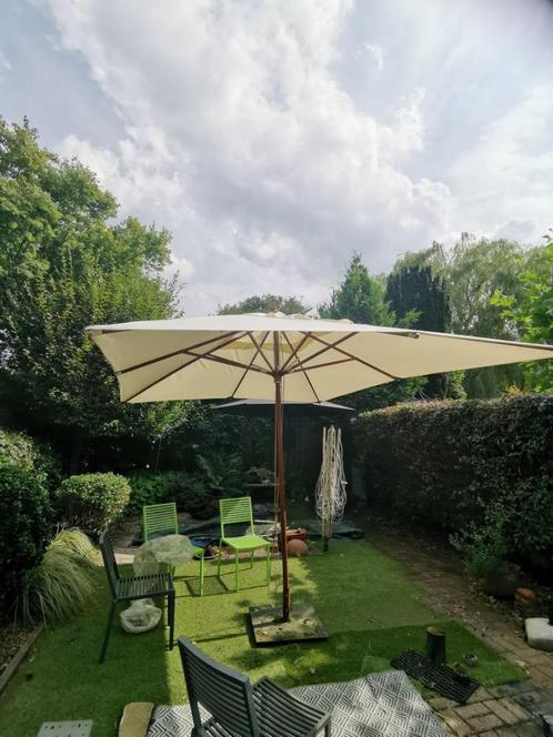 Prachtige rechthoekige parasol, Jardin & Terrasse, Parasols, Neuf, Parasol sur pied, 3 à 4 mètres, Enlèvement