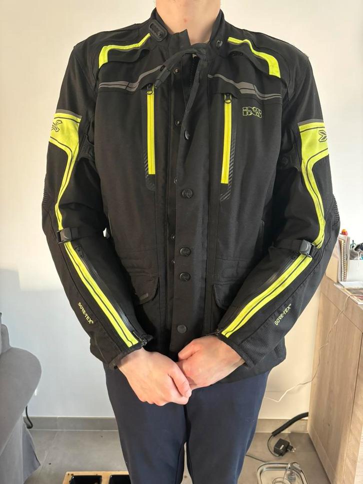 Motor jas Ixs met goretex - maat 2XL, Motoren, Kleding | Motorkleding, Jas | textiel, Heren, Tweedehands, Ophalen