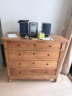 Antieke houten ladekast / commode – karaktervol & stevig, 3 ou 4 tiroirs, 25 à 50 cm, 100 à 150 cm, Enlèvement