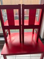 Kindertafel rood, Kinderen en Baby's, Kinderkamer | Tafels en Stoelen, Ophalen, Gebruikt, Tafel(s) en Stoel(en)