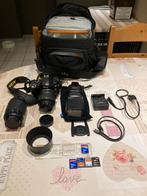 Nikon D60 camera met alle toebehoren en statief., Audio, Tv en Foto, Fotocamera's Digitaal, Ophalen, Gebruikt, Spiegelreflex, Nikon