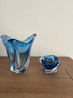 Vase et cendrier Val Saint Lambert bleus, Enlèvement