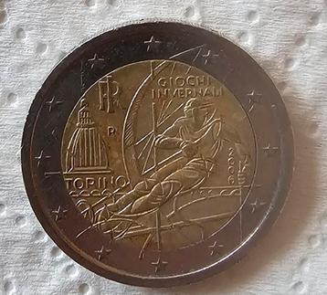 2 euro herdenkingsmunt italië 2006 olympische winterspelen  beschikbaar voor biedingen